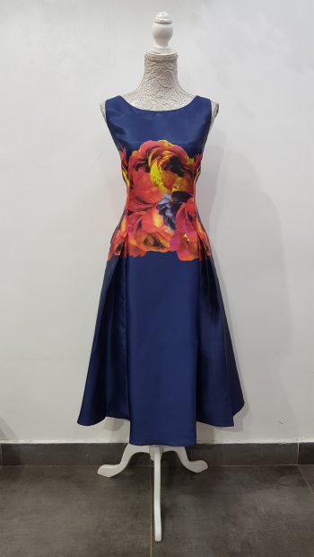 raspberry-navy-blue-floral-dress