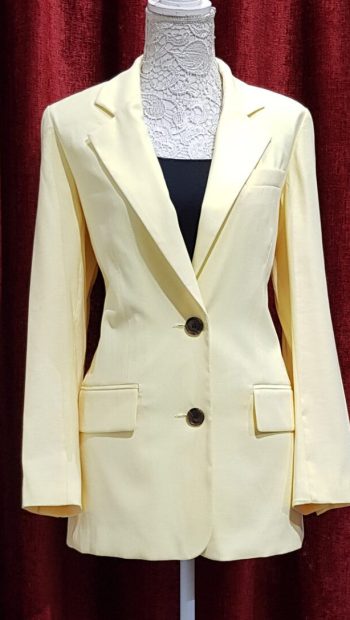 warehouse-twill-yellow-blazer