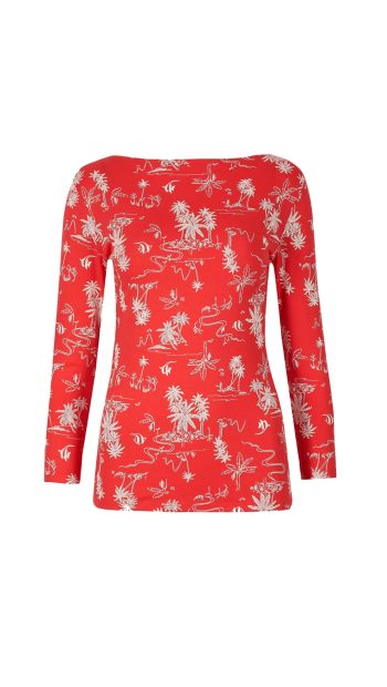 marks-spencer-red-floral-t-shirt-top