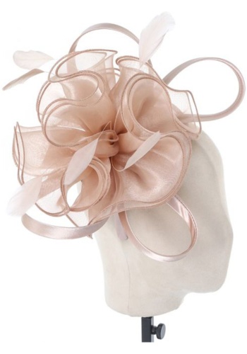 Blush champagne fascinator