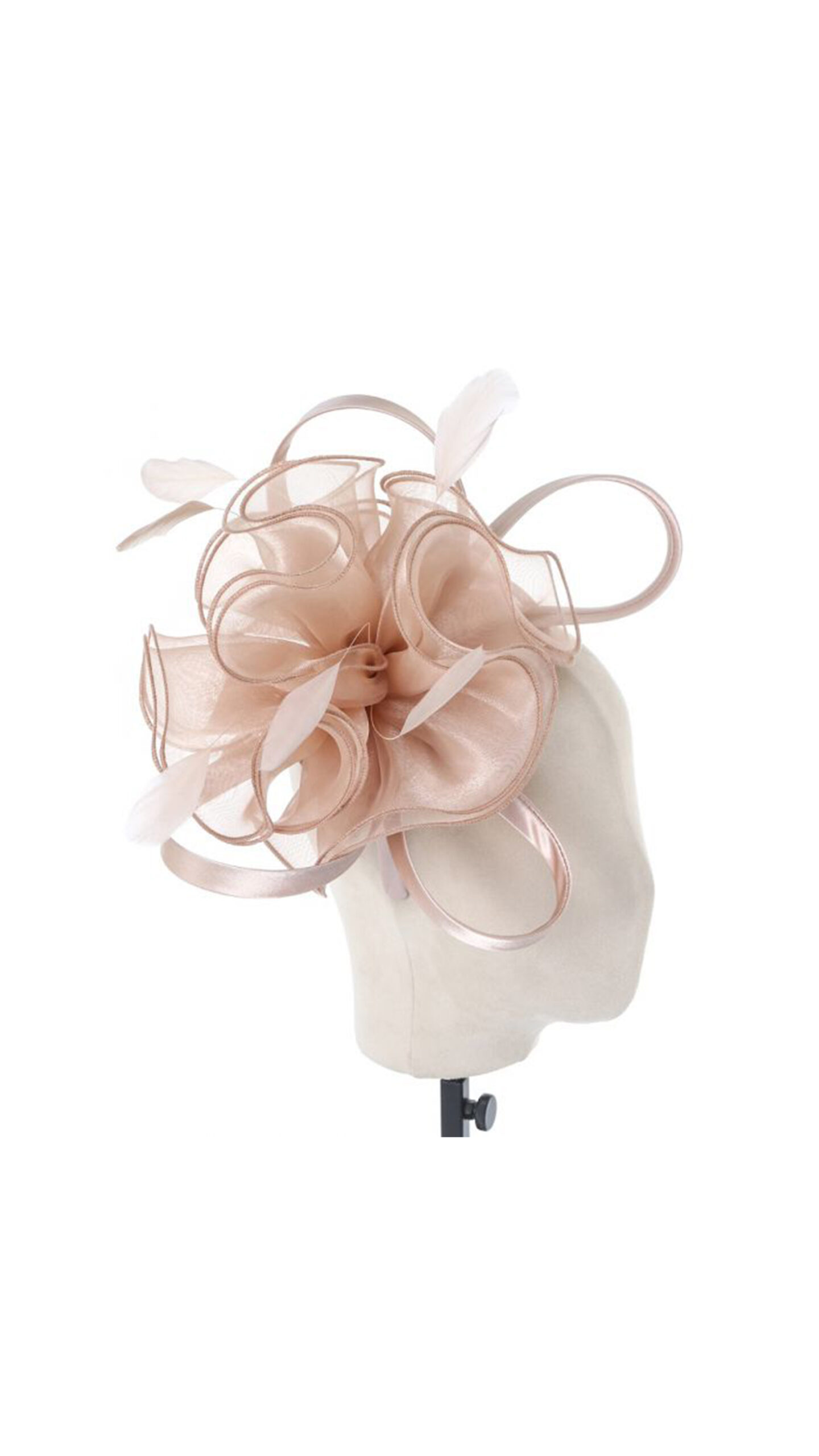 Blush champagne fascinator