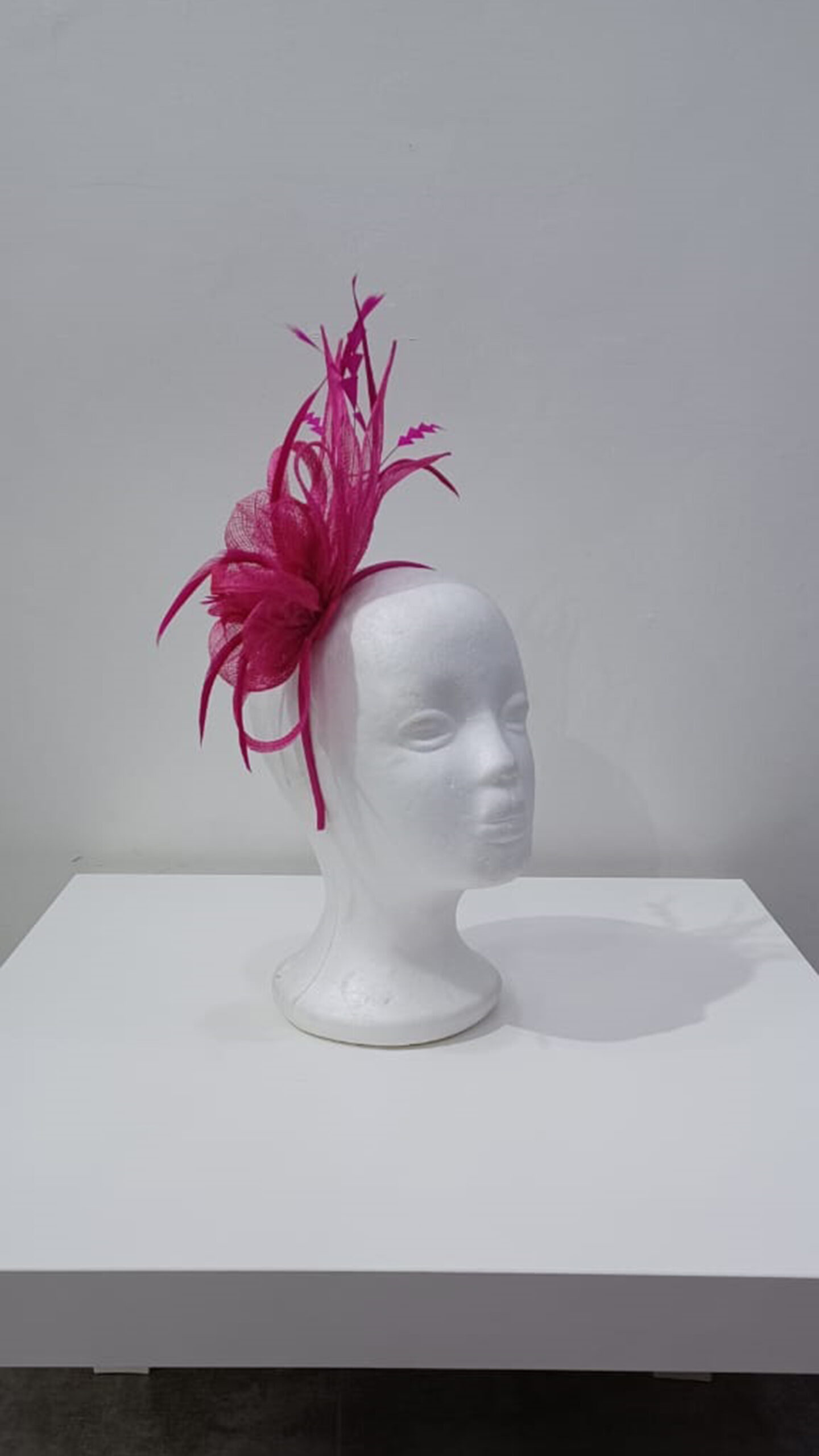 Hot pink fascinator