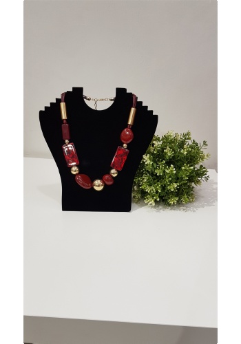 multi-shapes-burgundy-gold-necklaces-pearl-chord-necklace